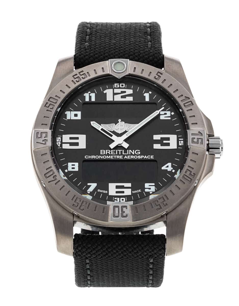 Breitling Aerospace Evo Grey Arabic Dial Fabric Strap